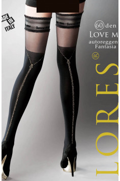 Панчохи з написом "Love Me" Lores Love Me 60d — Купити в Dorin.shop | Ціна, Фото