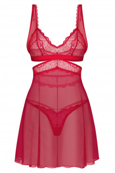 Пеньюар прозорий з трусиками Obsessive Cupide Desir babydoll — Купити в Dorin.shop | Ціна, Фото 2