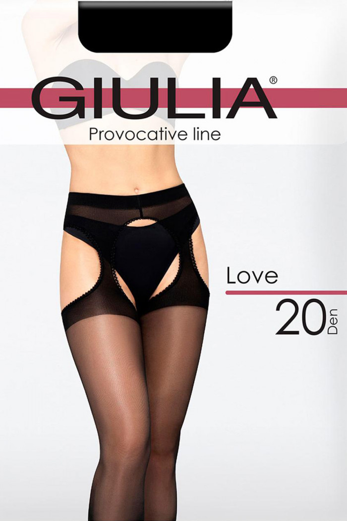 Панчохи з поясом Giulia LOVE 20 — Купити в Dorin.shop | Ціна, Фото