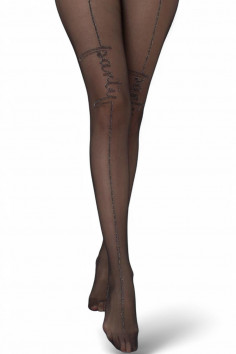 Колготки з написом "Party" GIULIA Party 20 model 2 — Купити в Dorin.shop | Ціна, Фото 2