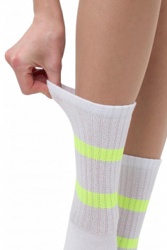 Шкарпетки бавовняні з неоновими смужками GIULIA WS3 SOFT NEON — Купити в Dorin.shop | Ціна, Фото 2