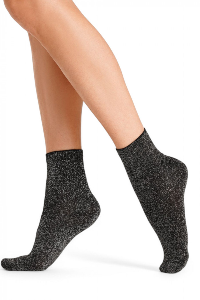 Носки хлопковые с люрексом GIULIA WS3 classic LUREX  — Заказать онлайн с доставкой