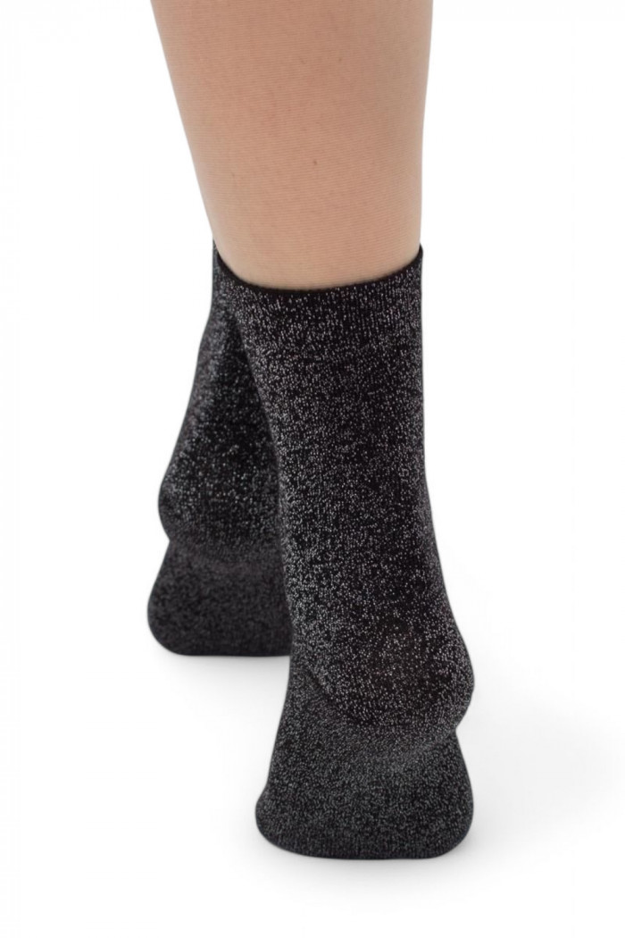 Носки хлопковые с люрексом GIULIA WS3 classic LUREX  — Заказать онлайн с доставкой