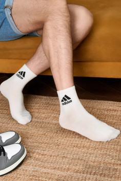 Шкарпетки бавовняні з логотипом Adidas Sport Socks AZ756 — Купити в Dorin.shop | Ціна, Фото 2