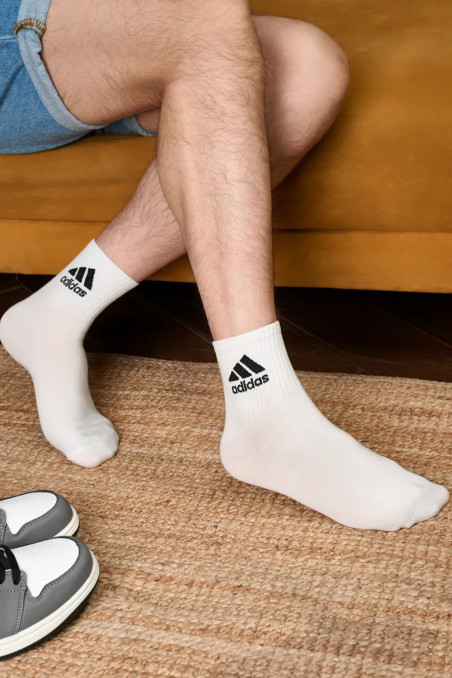 Шкарпетки бавовняні з логотипом Adidas Sport Socks AZ756 — Купити в Dorin.shop | Ціна, Фото