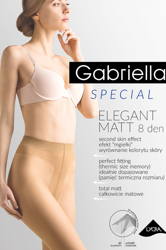 Колготки ультратонкие матовые Gabriella Elegant Matt 8den  — Заказать онлайн с доставкой