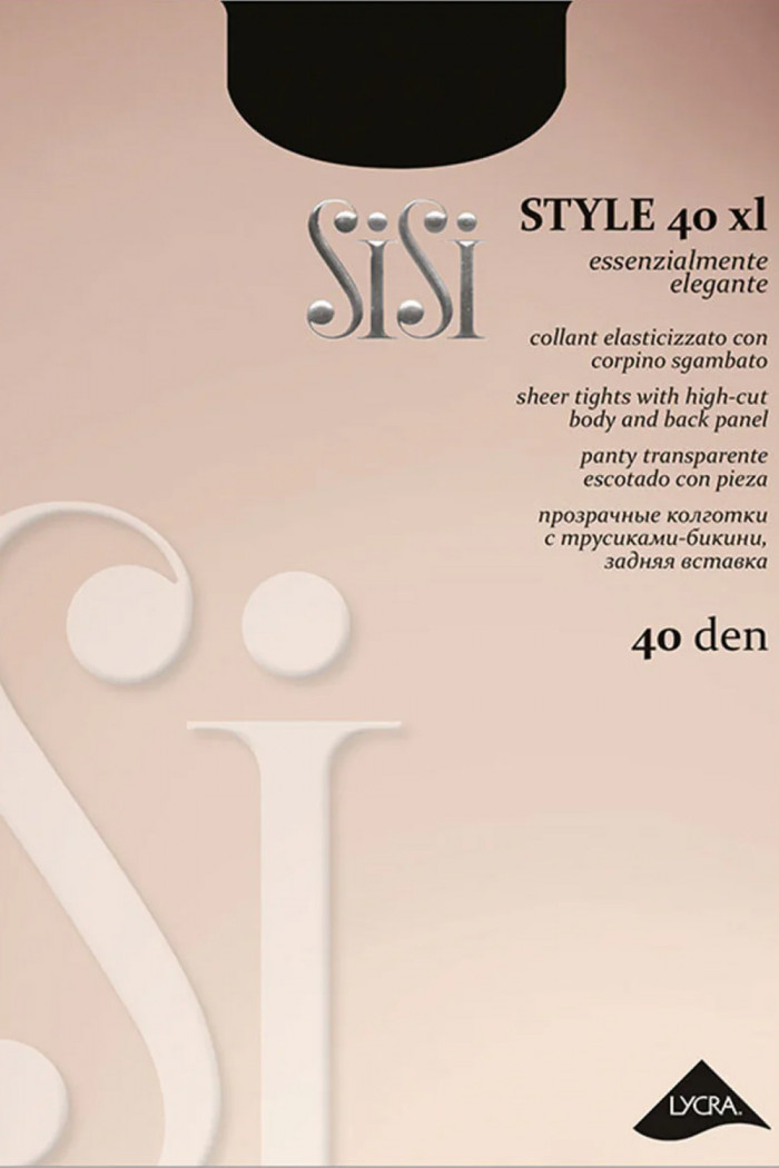 Колготки великого розміру з трусиками-бікіні SiSi Style 40 XL — Купити в Dorin.shop | Ціна, Фото