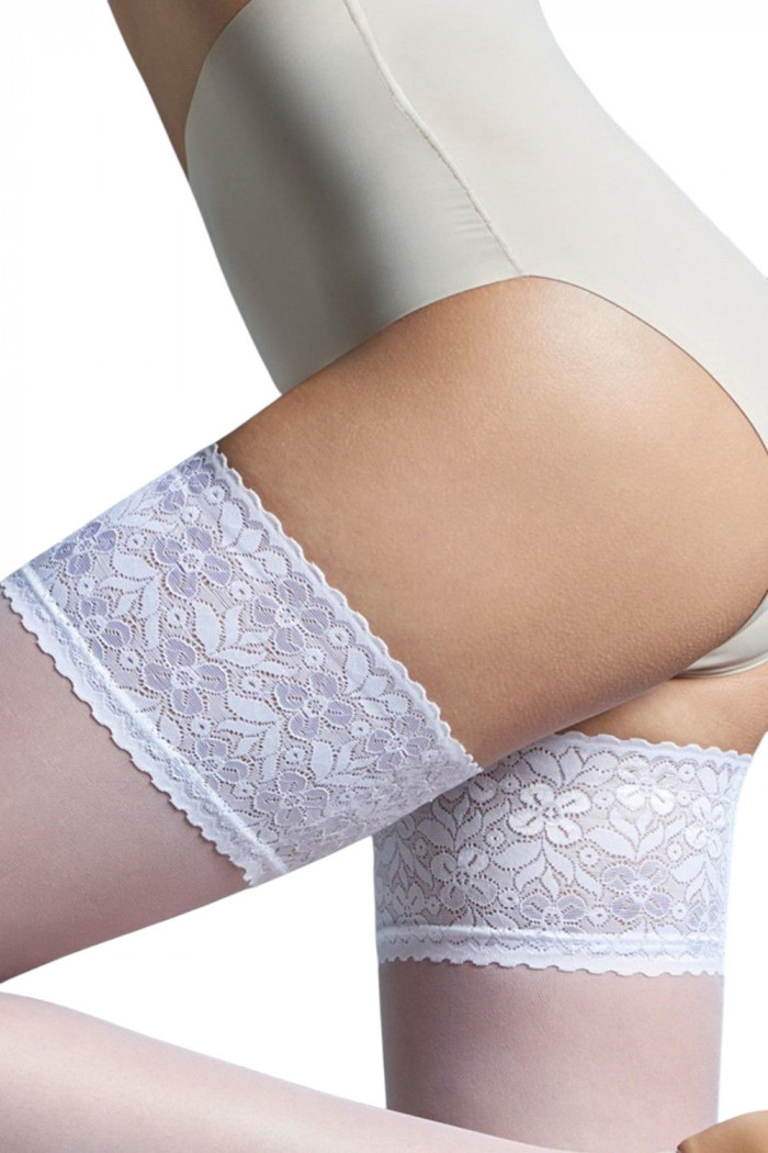 Чулки матовые с кружевной коронкой Gatta Michelle 01  — Заказать онлайн с доставкой