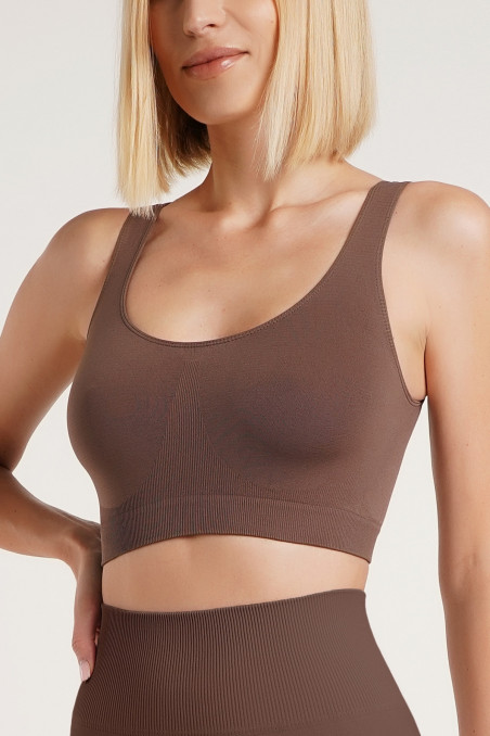 Підтримуючий топ на широких бретелях Giulia Tank top Taupe — Купити в Dorin.shop | Ціна, Фото