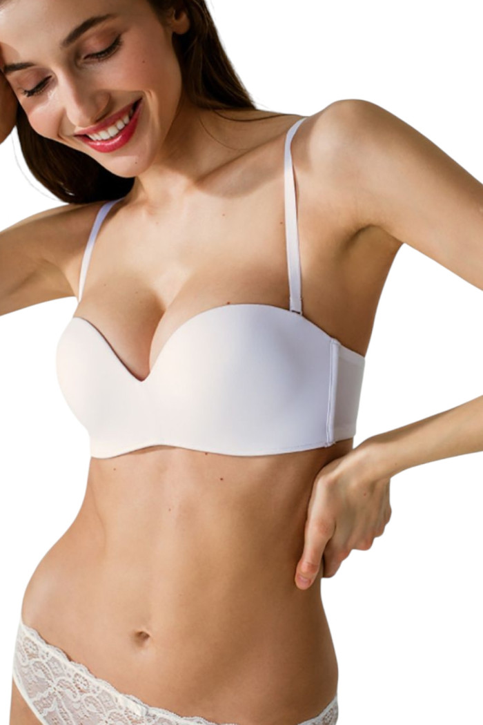 Бюстгальтер гладкий з подвійним Push-Up без кісточок Luna L1511A Magnolia — Купити в Dorin.shop | Ціна, Фото
