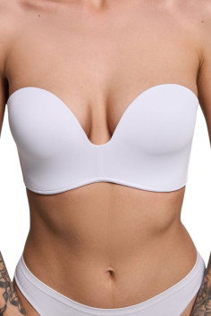 Бюстгальтер гладкий з глибоким декольте без бретелей Luna L1523A Caramela — Купити в Dorin.shop | Ціна, Фото 2