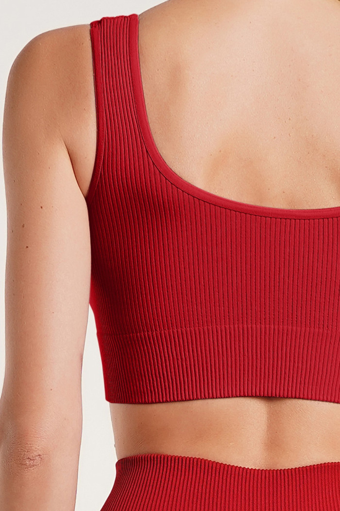 Топ на широких бретелях в рубчик GIULIA Top Rib — Купити в Dorin.shop | Ціна, Фото