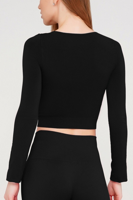 Топ безшовний з довгими рукавами Giulia CROP TOP — Купити в Dorin.shop | Ціна, Фото