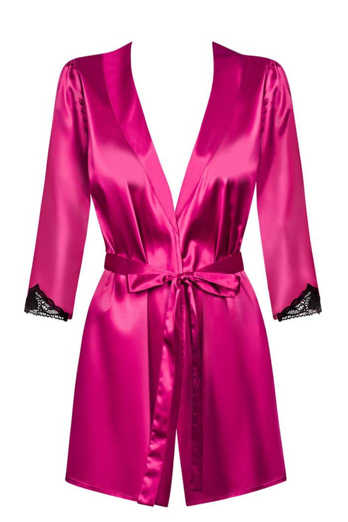 Халат атласний з трусиками Obsessive Satinia robe — Купити в Dorin.shop | Ціна, Фото