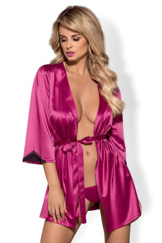 Халат атласний з трусиками Obsessive Satinia robe — Купити в Dorin.shop | Ціна, Фото 2
