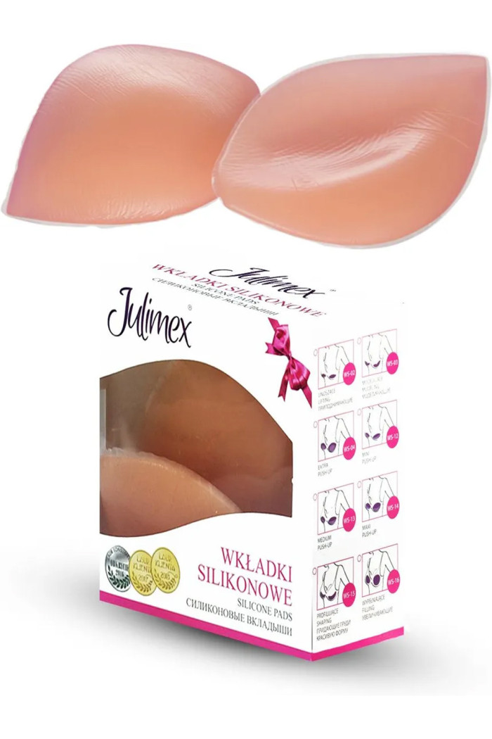 Силиконовые вкладыши Maxi Push Up приподнимающие и увеличивающие грудь Julimex WS-14  — Заказать онлайн с доставкой