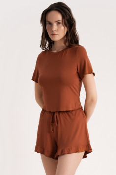Піжама жіноча з шортами та футболкою Luna LP-043 Ronda — Купити в Dorin.shop | Ціна, Фото