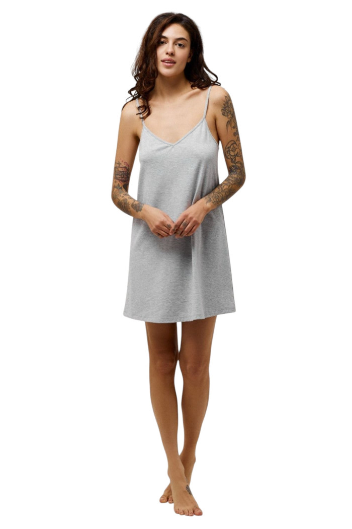 Сорочка нічна на тонких бретелях Luna LP-027 — Купити в Dorin.shop | Ціна, Фото