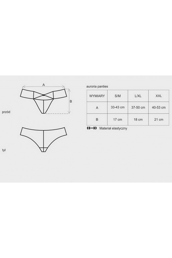Кружевные трусики Obsessive Auroria
