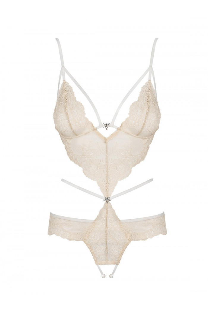 Боди с мягкими чашками Obsessive Bisquitta