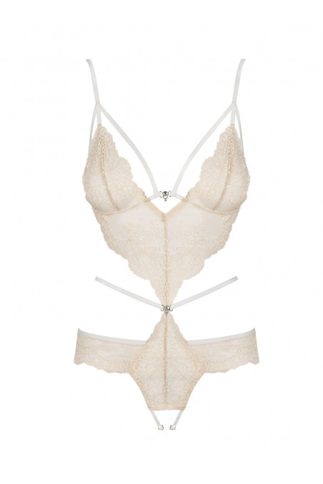 Боди с мягкими чашками Obsessive Bisquitta