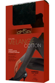 Колготки з бавовни OMSA Melange Cotton