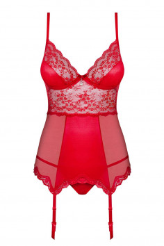 Корсет с трусиками Obsessive Lovica corset  — Заказать онлайн с доставкой 2