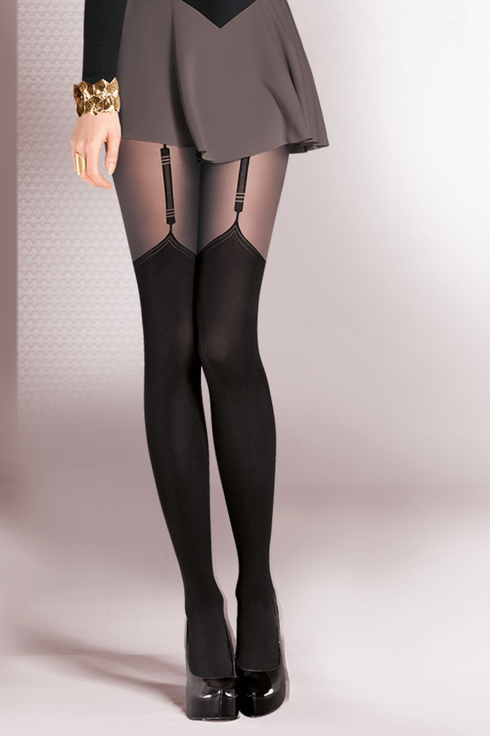 Колготки имитация чулок Gabriella Valery 40 den