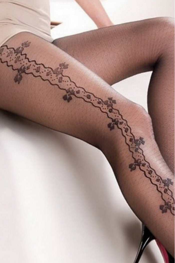 Колготки з абстрактним візерунком Gabriella Venus 40 den