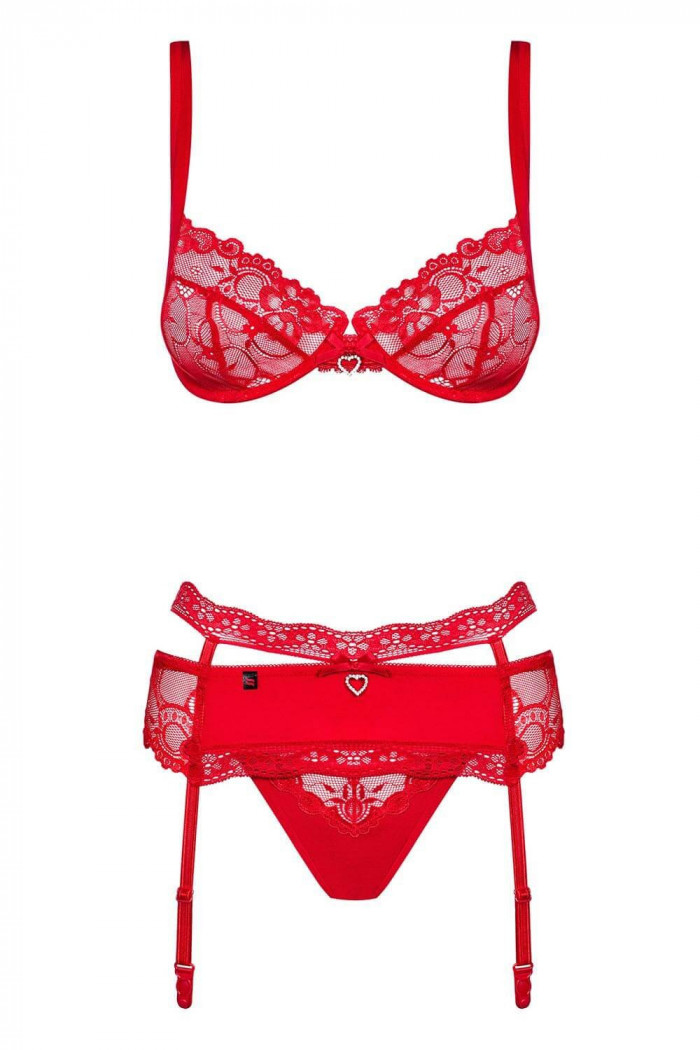 Комплект с поясом Obsessive Heartina set