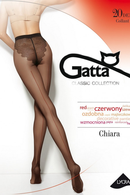 Колготки с красным швом Gatta Chiara 20d