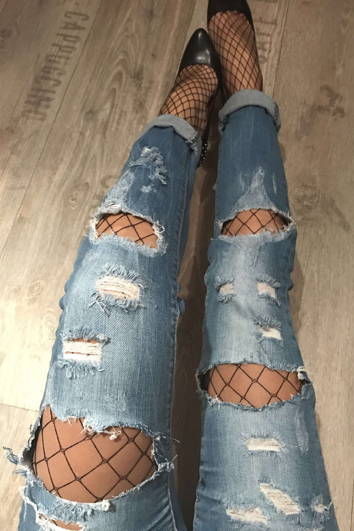 Колготки в крупную сетку Gabriella Kabarette Collant 153