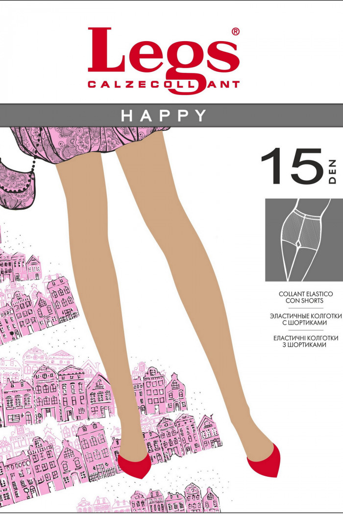 Класичні тонкі колготки Legs 100 HAPPY 15d