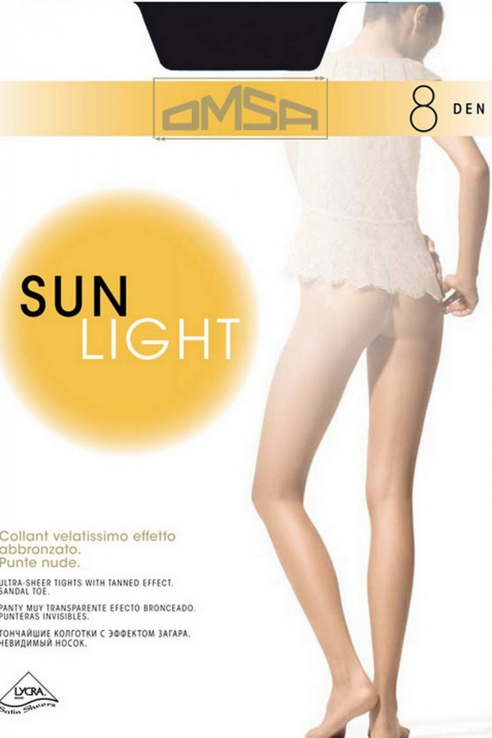 Колготки ультратонкие Omsa Sun Light 8 den