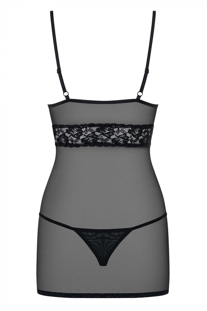 Сорочка напівпрозора Obsessive 812-CHE-1 chemise