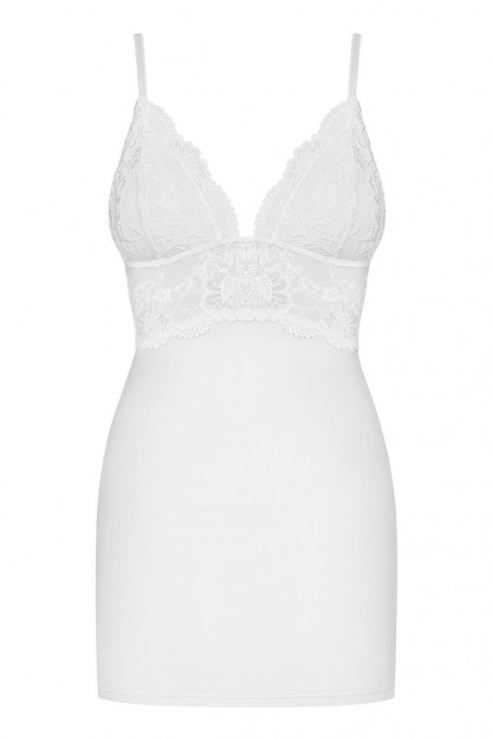 Сорочка біла Obsessive 810-CHE-2 chemise