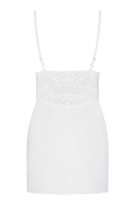 Сорочка біла Obsessive 810-CHE-2 chemise