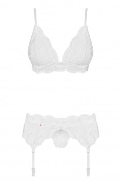 Комплект з поясом білий Obsessive 810-SEG-2 set — Купити в Dorin.shop | Ціна, Фото 2