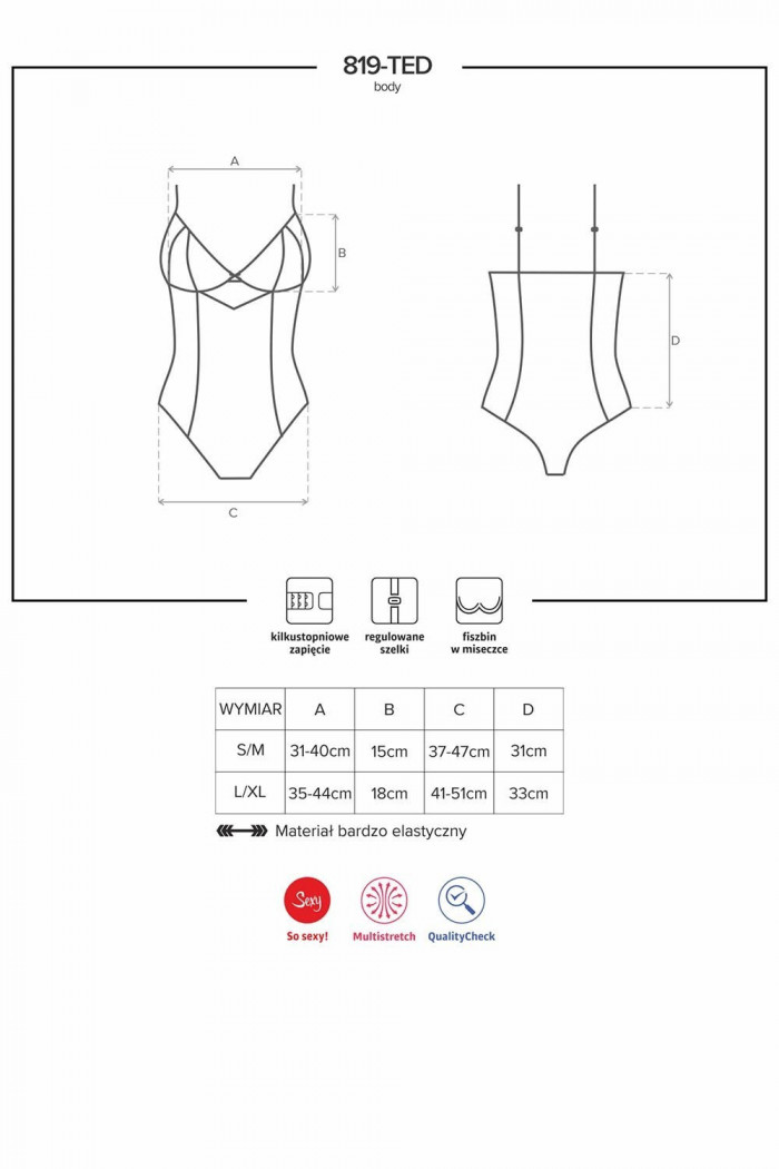 Боді Obsessive 819-TED-1