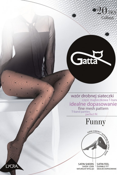 Колготки-тюль в горошек GATTA FUNNY 05 20d