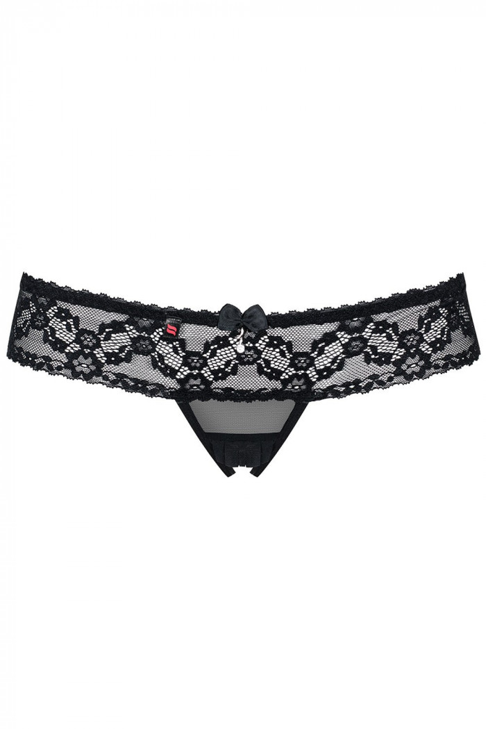 Стринги с вырезом Obsessive 837-THC-1 otwarte