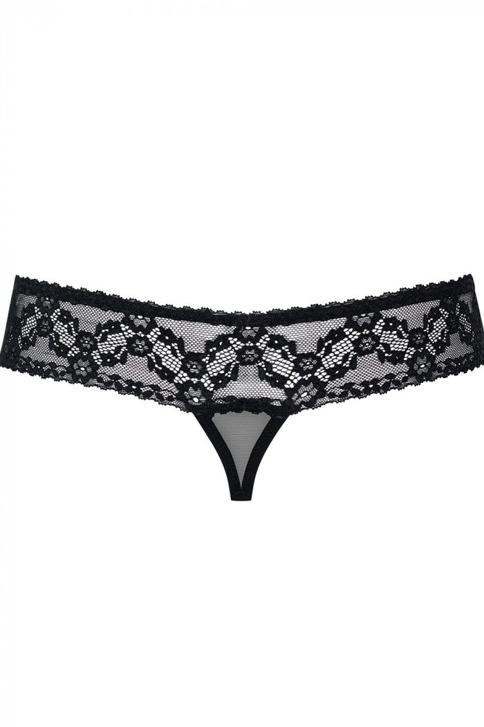 Стринги с вырезом Obsessive 837-THC-1 otwarte