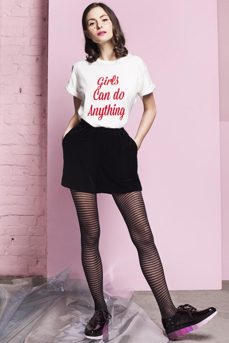 Колготки в смужку Gabriella Emma Nero 20d