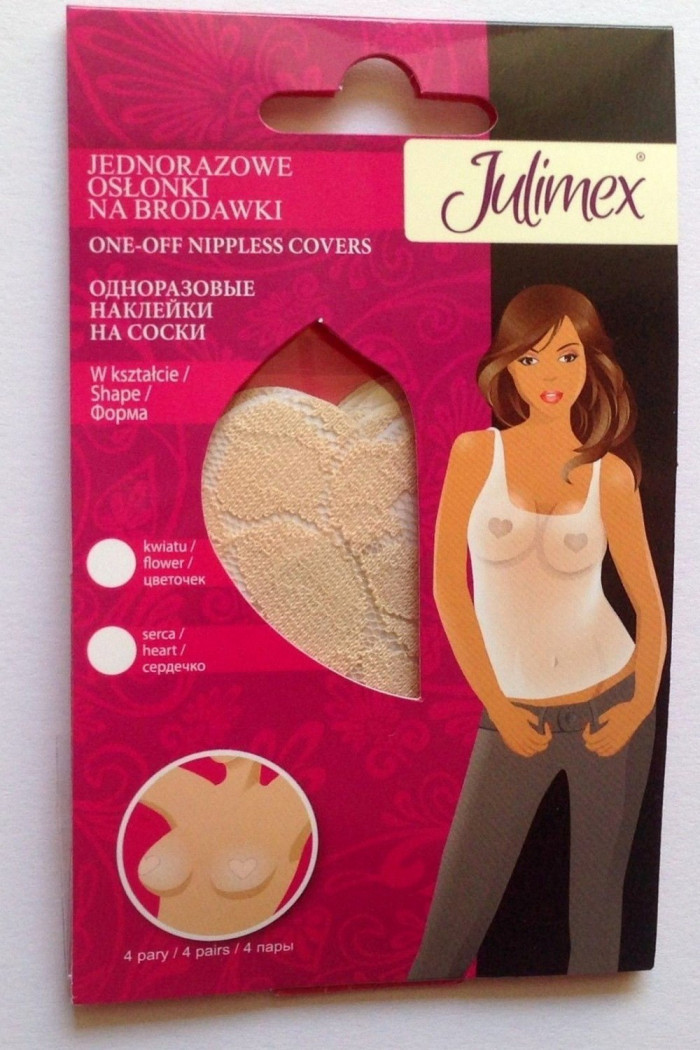 Наклейки-сердечка на соски Julimex PS-04 (4 пари)