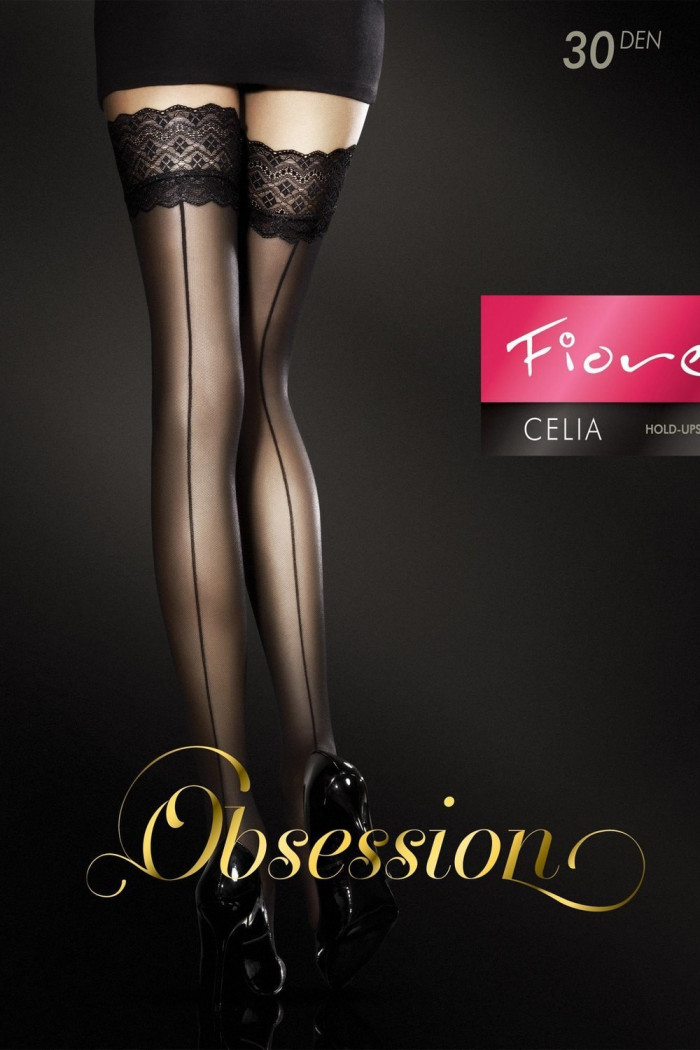 Чулки со швом сзади Fiore Celia 30 den