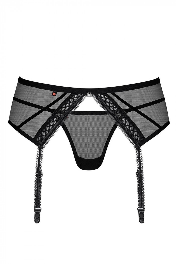 Пояс для панчіх з стрінгами Obsessive 855-GAR-1