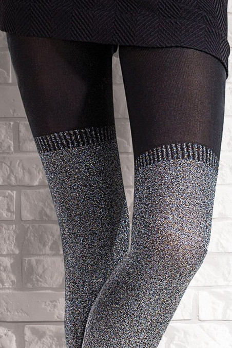 Колготки теплые с имитацией чулок Gatta GO GIRL!