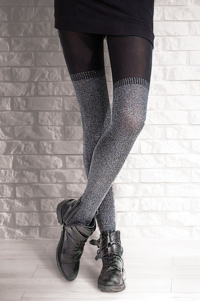 Колготки теплые с имитацией чулок Gatta GO GIRL!