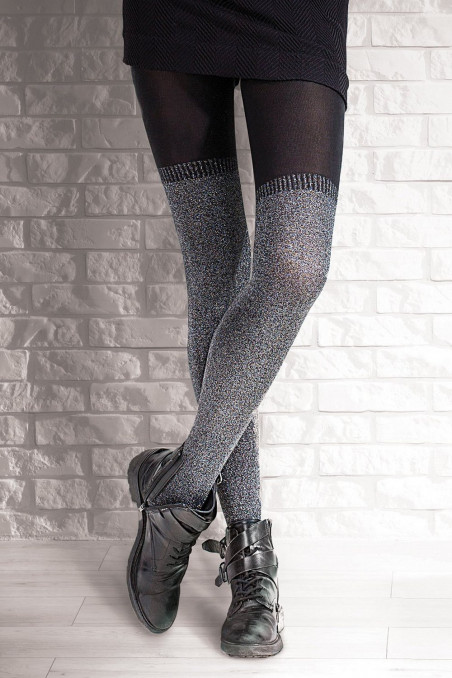 Колготки теплые с имитацией чулок Gatta GO GIRL!