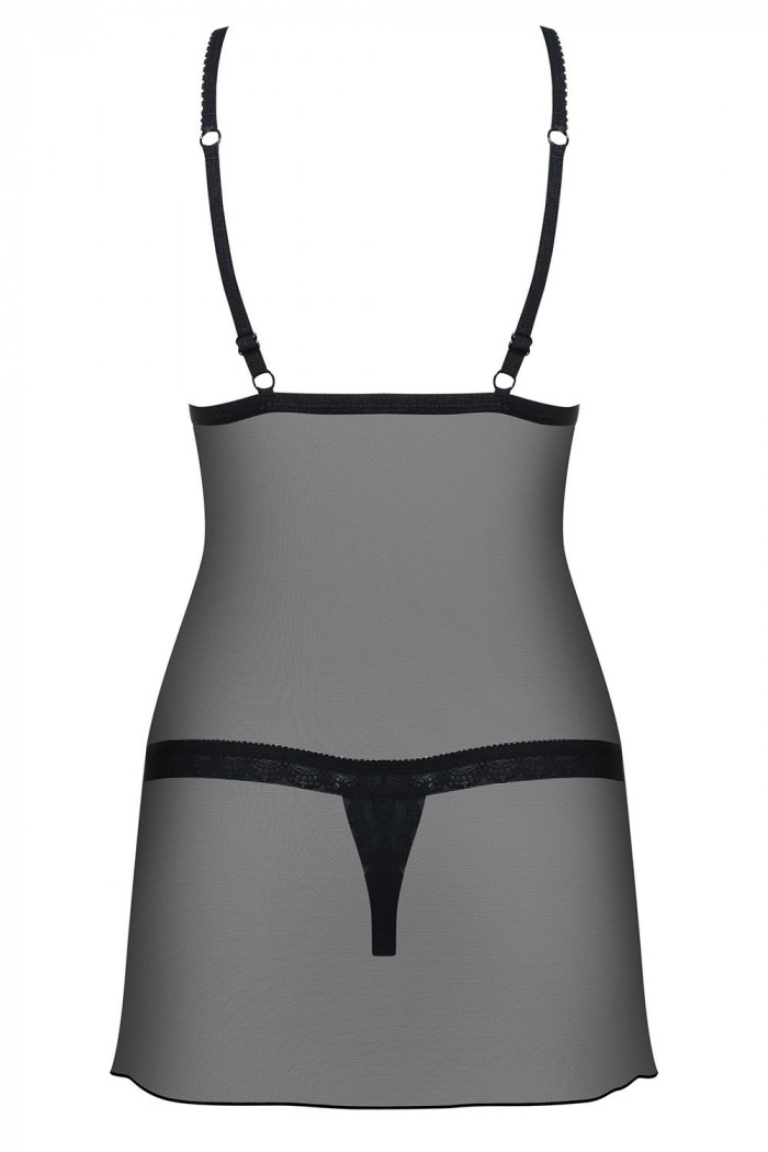 Сорочка с трусиками Obsessive 865-CHE-1 chemise